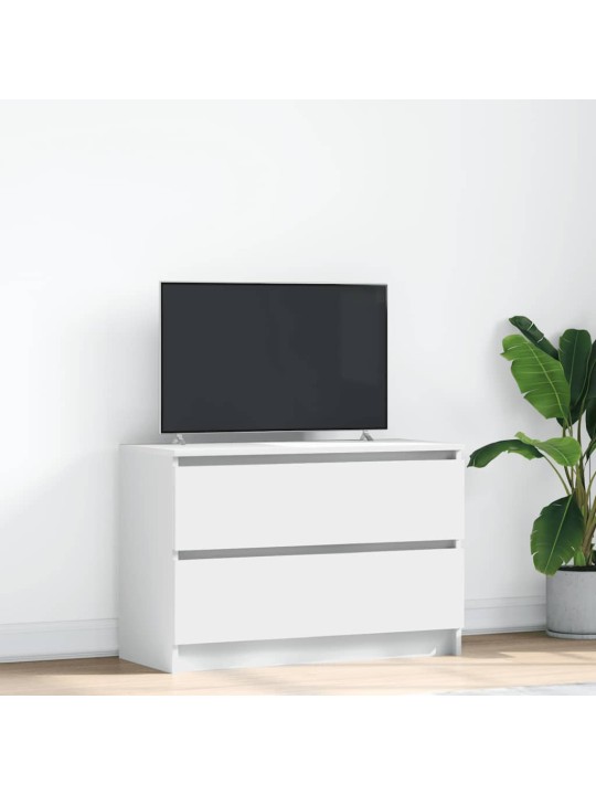 Tv skříňka bílá 80x35x54 cm kompozitní dřevo