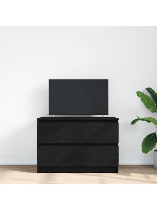 Tv skříňka černá 80x35x54 cm kompozitní dřevo