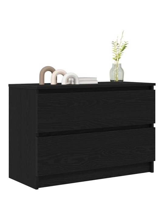 Tv skříňka černá 80x35x54 cm kompozitní dřevo