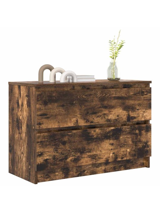 Tv skříňka kouřový dub 80x35x54 cm kompozitní dřevo