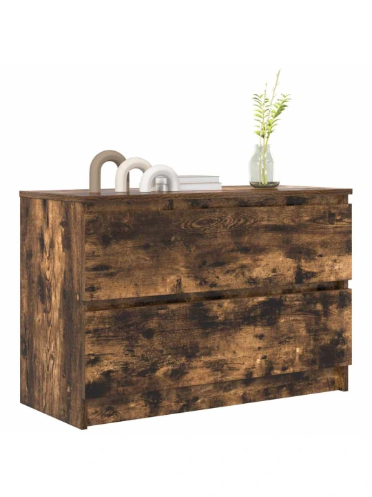 Tv skříňka kouřový dub 80x35x54 cm kompozitní dřevo