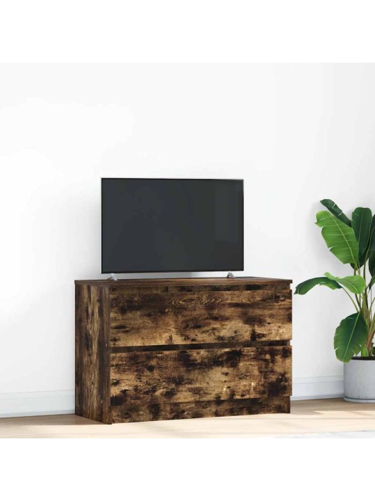 Tv skříňka kouřový dub 80x35x54 cm kompozitní dřevo