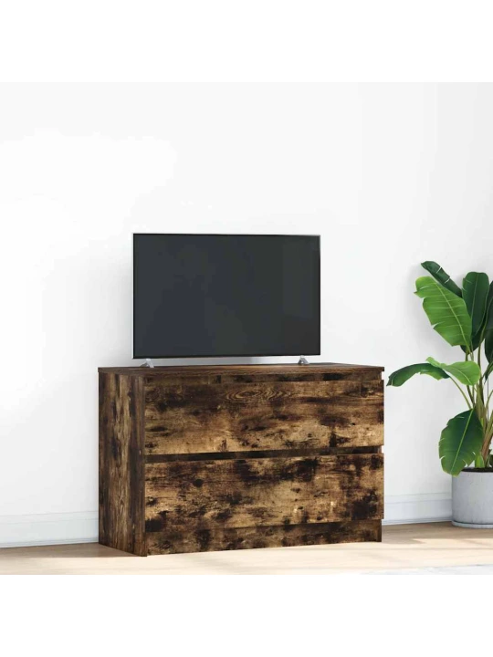 Tv skříňka kouřový dub 80x35x54 cm kompozitní dřevo