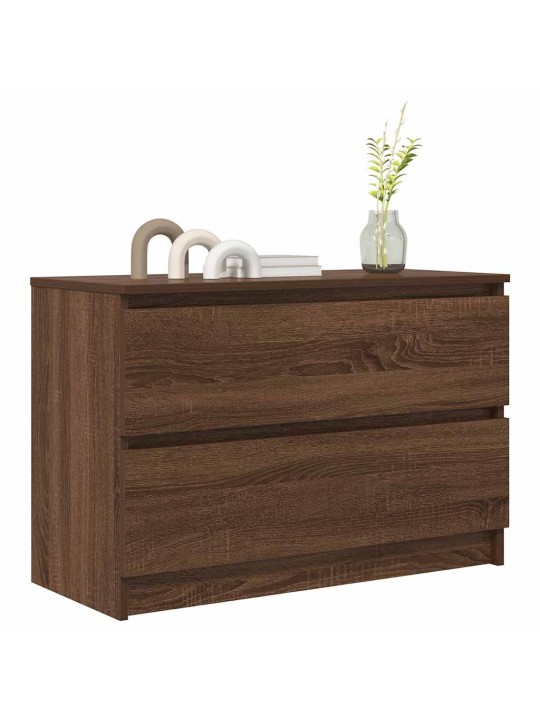 Tv skříňka hnědý dub 80x35x54 cm kompozitní dřevo