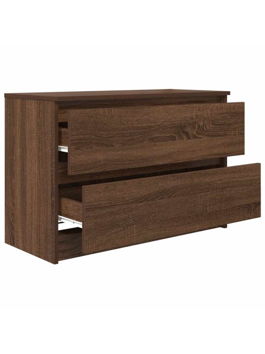 Tv skříňka hnědý dub 80x35x54 cm kompozitní dřevo