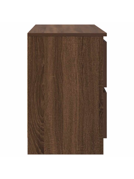 Tv skříňka hnědý dub 80x35x54 cm kompozitní dřevo