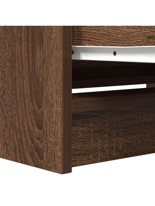 Tv skříňka hnědý dub 80x35x54 cm kompozitní dřevo