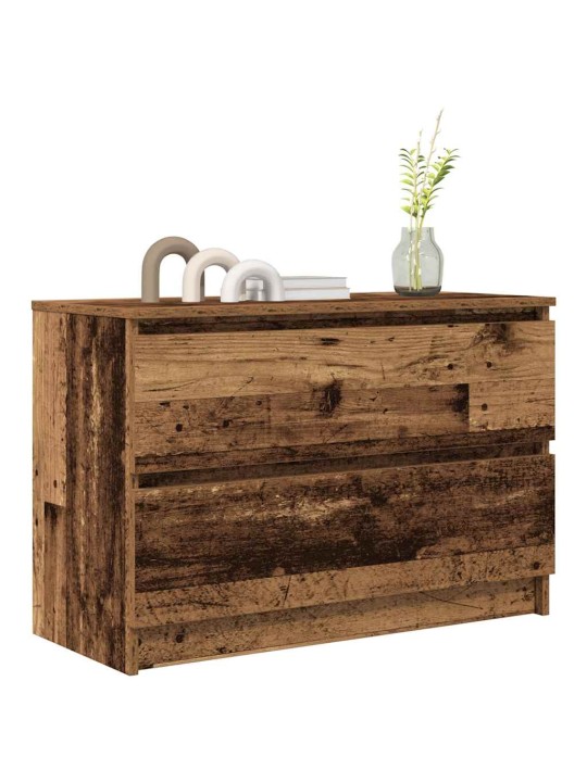 Tv skříňka old wood 80x35x54 cm kompozitní dřevo
