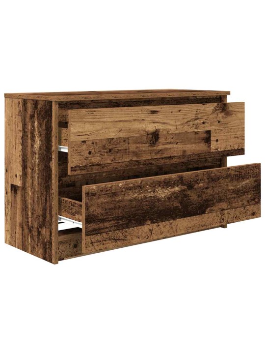 Tv skříňka old wood 80x35x54 cm kompozitní dřevo