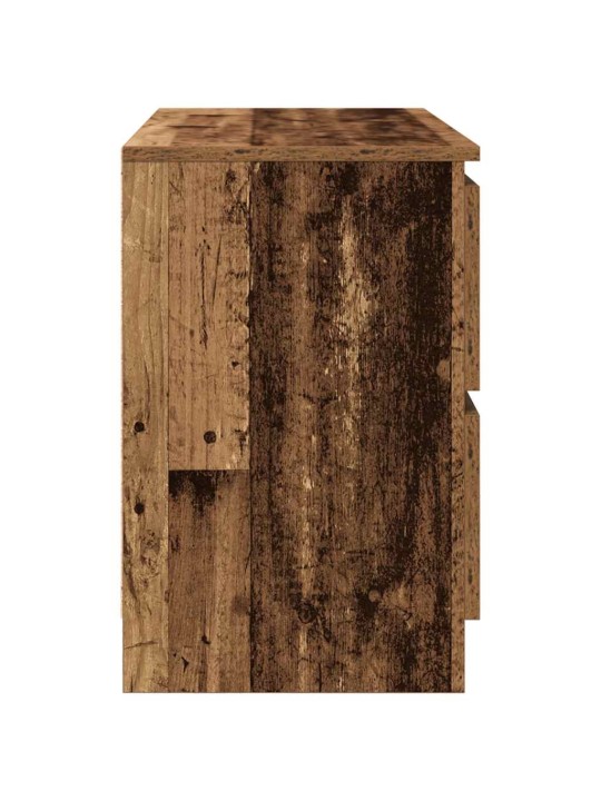 Tv skříňka old wood 80x35x54 cm kompozitní dřevo