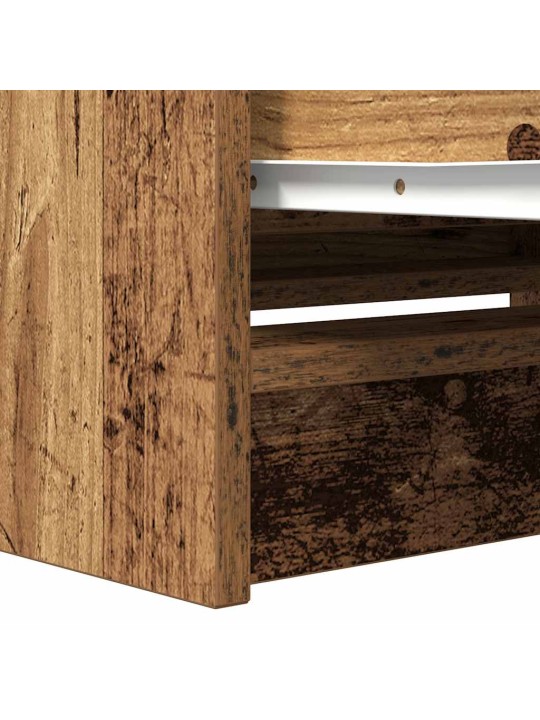 Tv skříňka old wood 80x35x54 cm kompozitní dřevo