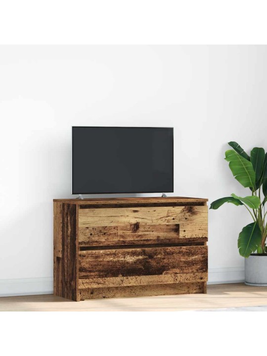 Tv skříňka old wood 80x35x54 cm kompozitní dřevo