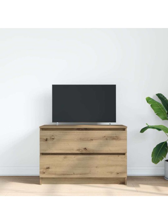 Tv skříňka dub artisan 80x35x54 cm kompozitní dřevo