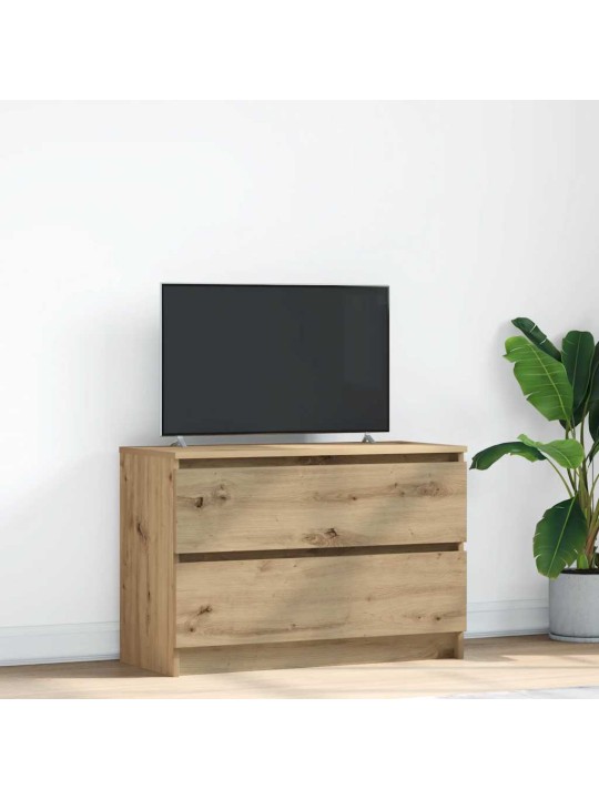 Tv skříňka dub artisan 80x35x54 cm kompozitní dřevo
