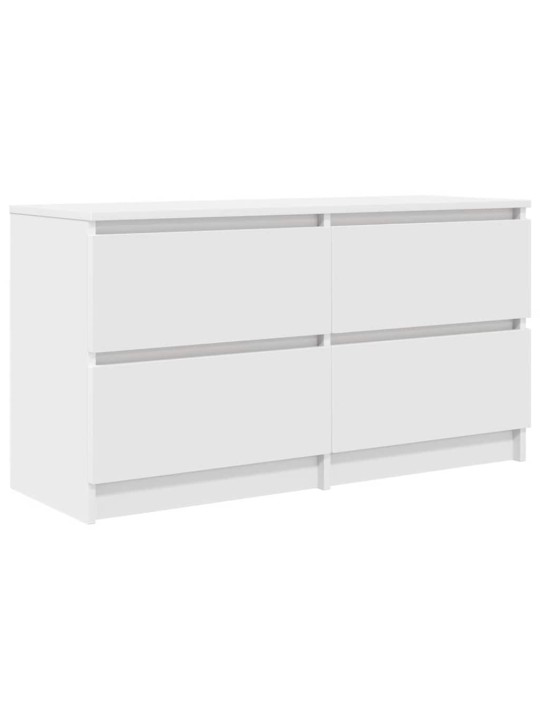 Tv skříňka bílá 100x35x54 cm dřevěná konstrukce