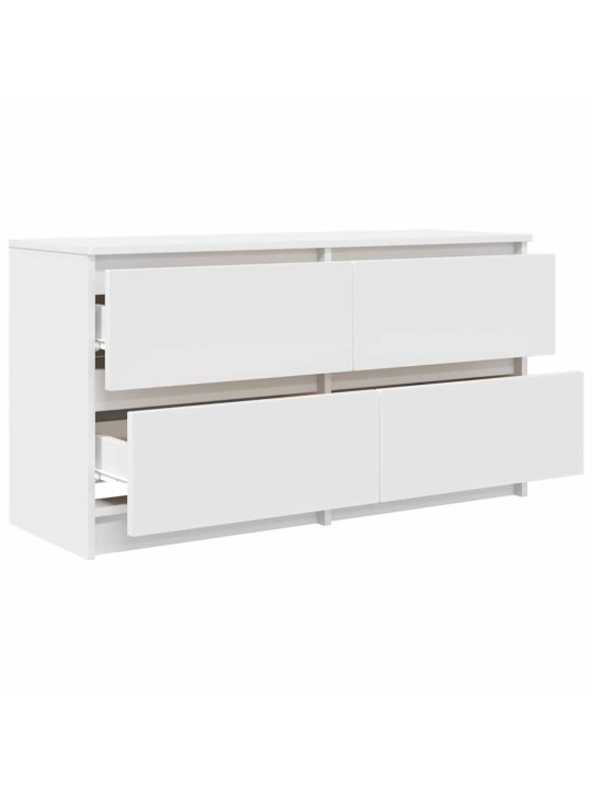 Tv skříňka bílá 100x35x54 cm dřevěná konstrukce