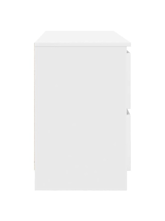 Tv skříňka bílá 100x35x54 cm dřevěná konstrukce