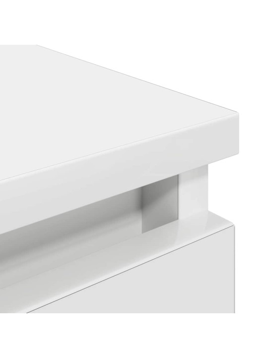 Tv skříňka bílá 100x35x54 cm dřevěná konstrukce