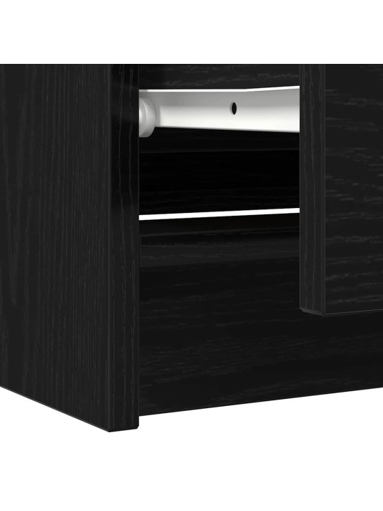 Tv skříňka černá 100x35x54 cm kompozitní dřevo