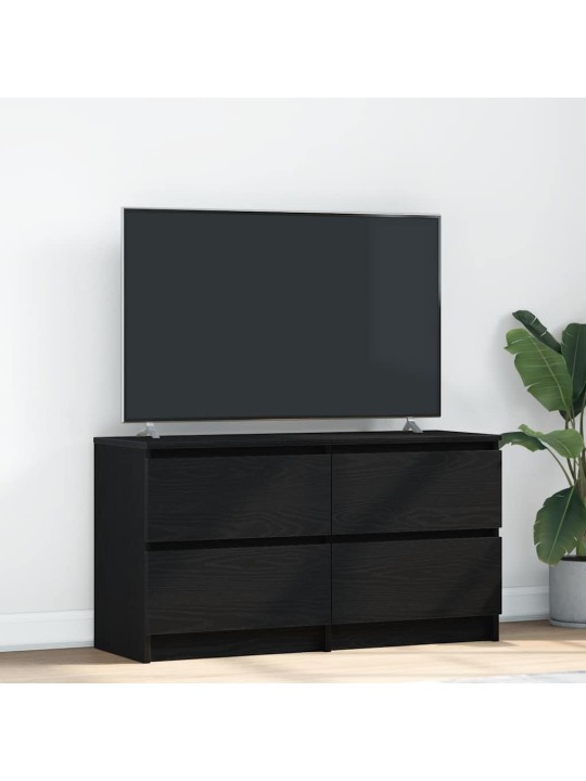 Tv skříňka černá 100x35x54 cm kompozitní dřevo
