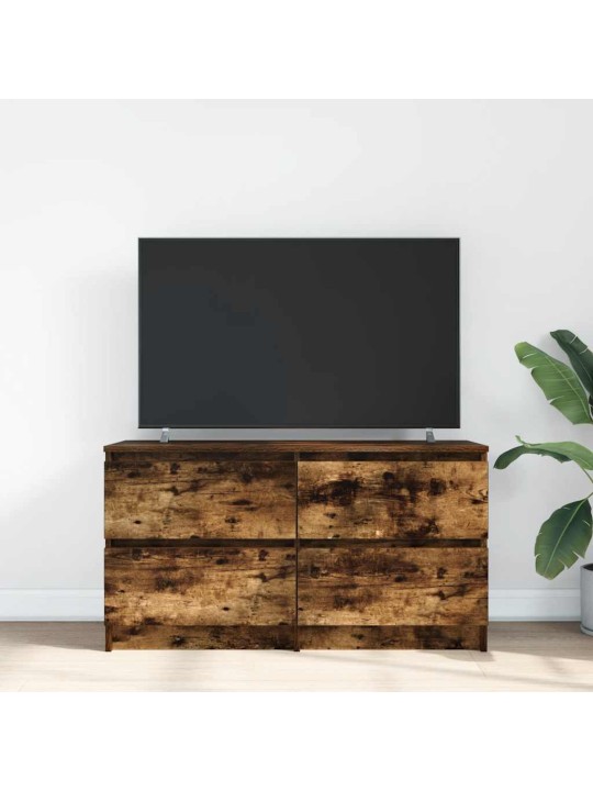 Tv skříňka kouřový dub 100x35x54 cm kompozitní dřevo