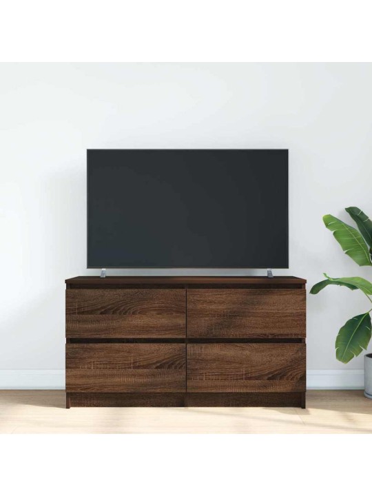 Tv skříňka hnědý dub 100x35x54 cm kompozitní dřevo