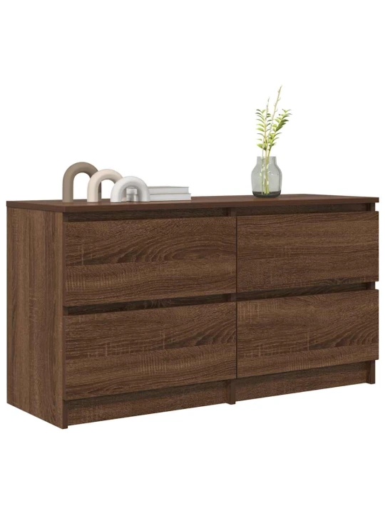 Tv skříňka hnědý dub 100x35x54 cm kompozitní dřevo