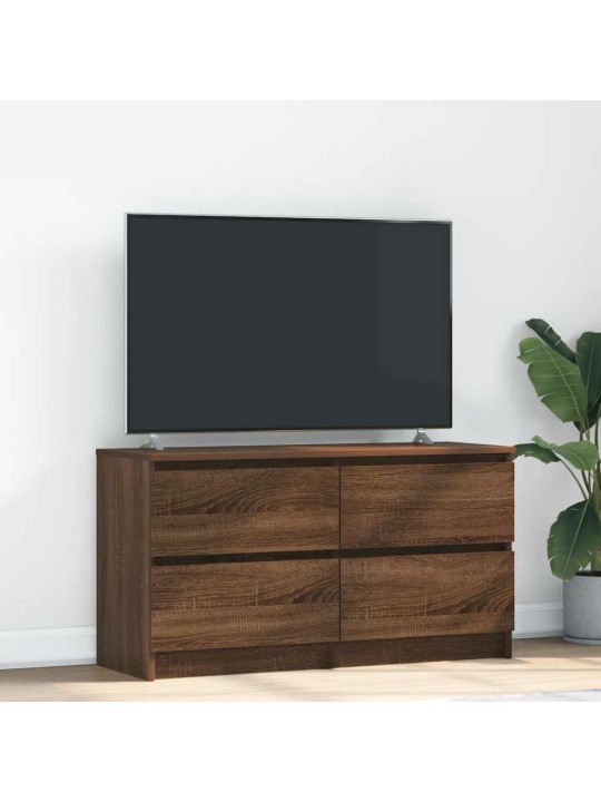 Tv skříňka hnědý dub 100x35x54 cm kompozitní dřevo
