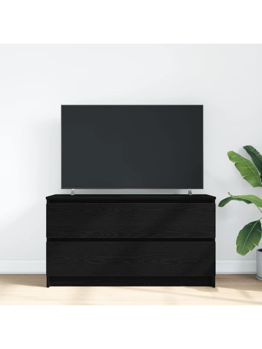 Tv skříňka černá 100x35x54 cm kompozitní dřevo