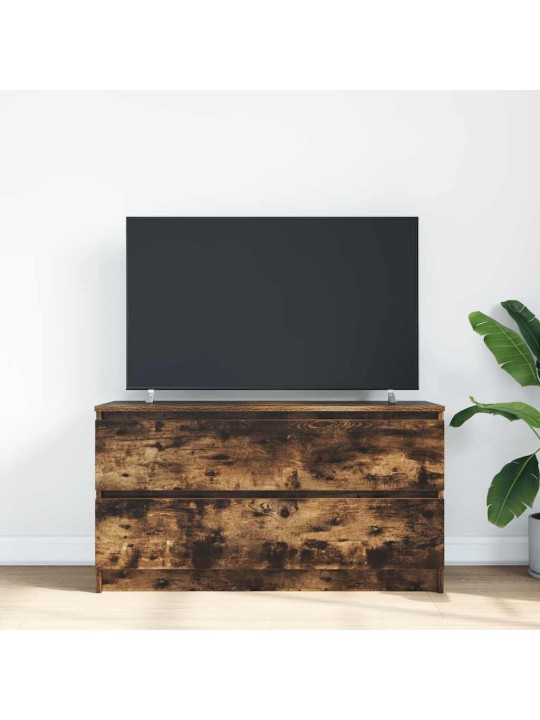 Tv skříňka kouřový dub 100x35x54 cm kompozitní dřevo