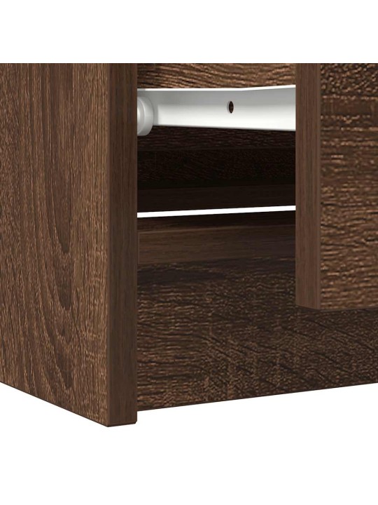 Tv skříňka hnědý dub 100x35x54 cm kompozitní dřevo