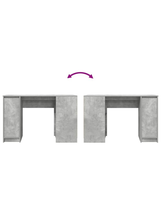 Psací stůl betonově šedý 120x42x76 cm kompozitní dřevo