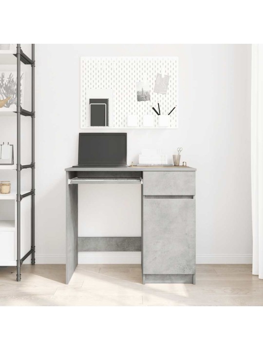 Psací stůl betonově šedý 86x49x76 cm kompozitní dřevo