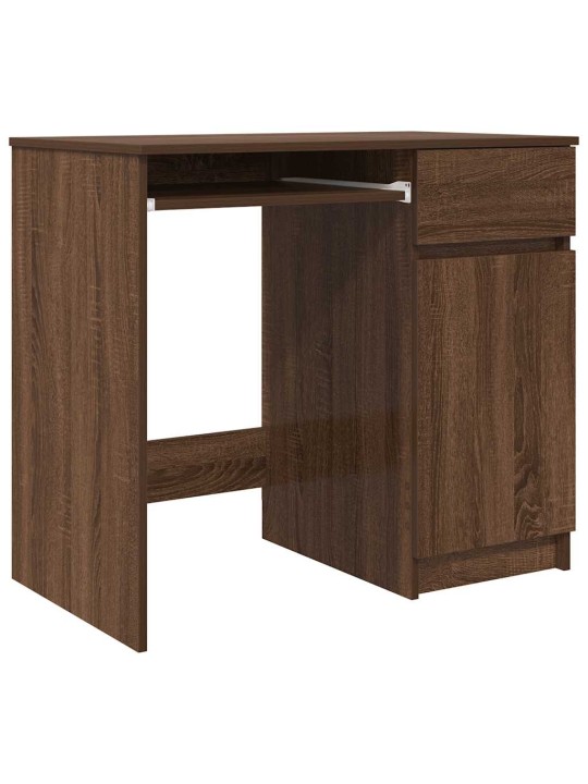 Psací stůl hnědý dub 86x49x76 cm kompozitní dřevo