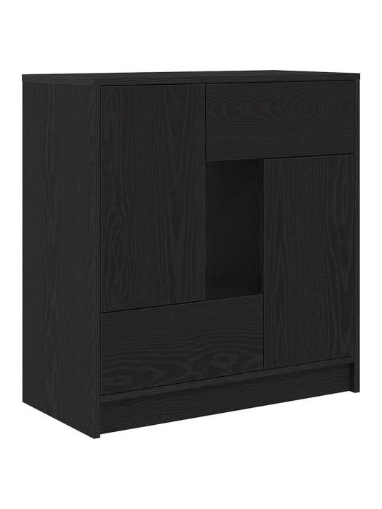 Příborník se zásuvkami a dvířky dub černý 70,5x34x74,5 cm