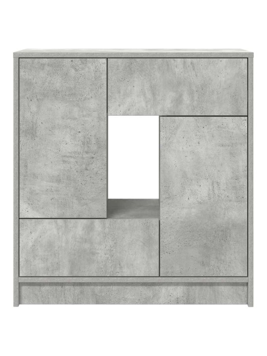 Příborník se zásuvkami a dvířky betonově šedá 70,5x34x74,5 cm