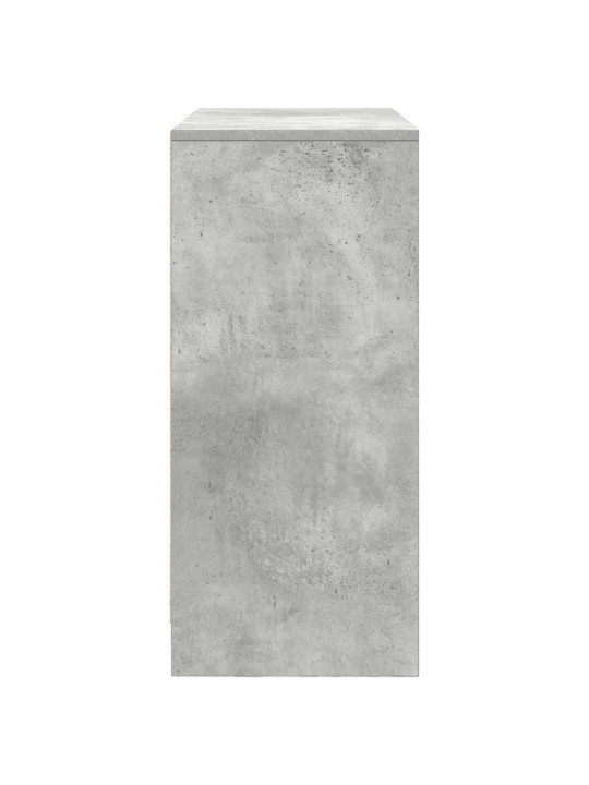 Příborník se zásuvkami a dvířky betonově šedá 70,5x34x74,5 cm