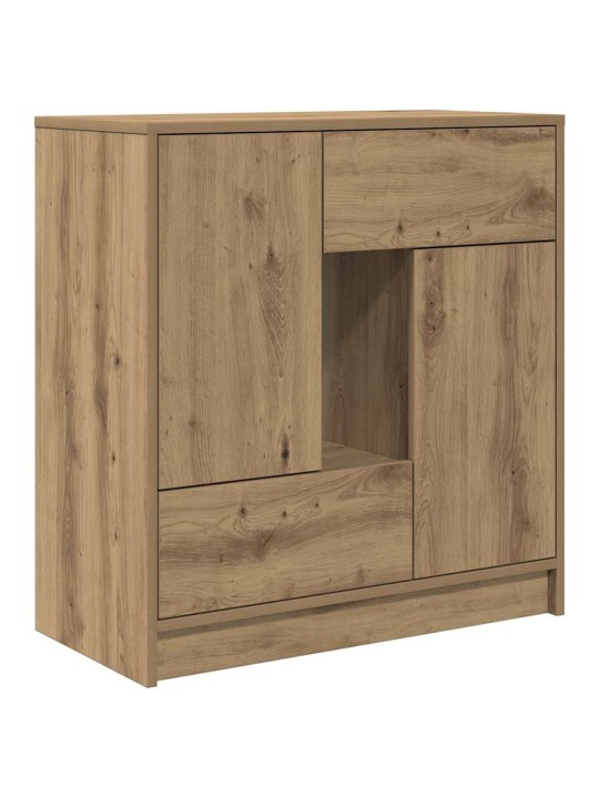 Příborník se zásuvkami a dvířky dub artisan 70,5x34x74,5 cm