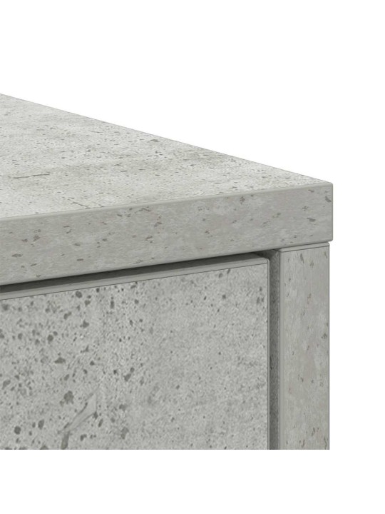 Příborník se zásuvkami a dvířky betonově šedá 73x31x90 cm
