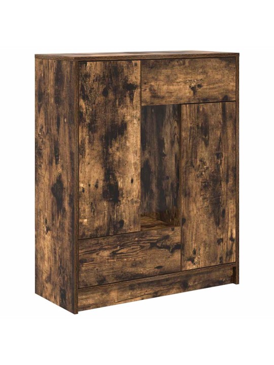 Příborník se zásuvkami a dvířky kouřový dub 73x31x90 cm