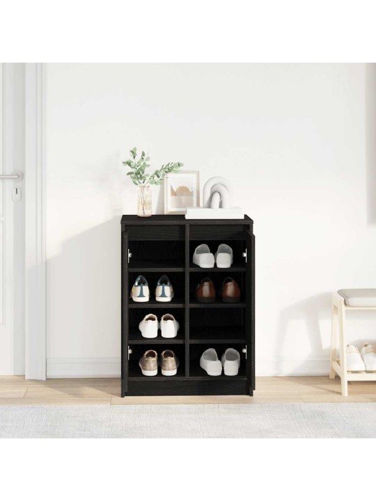 Botník černý dub 57x34x76 cm dřevěné konstrukce
