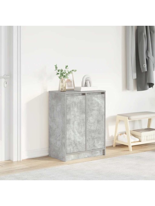 Botník betonově šedý 57x34x76 cm kompozitní dřevo