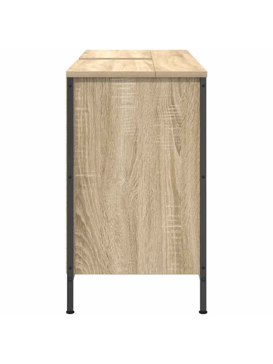Skříňka s umyvadlem a zásuvkami sonoma dub 90x34,5x60 cm