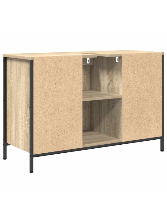 Skříňka s umyvadlem a zásuvkami sonoma dub 90x34,5x60 cm