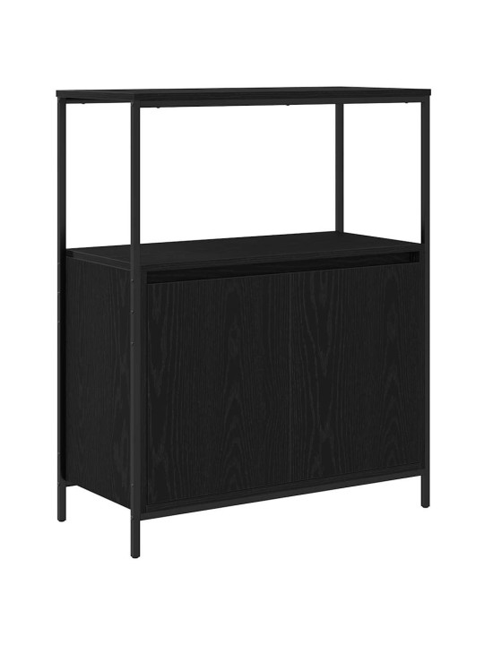 Koupelnová skříňka s policemi černý dub 76,5x35x95 cm