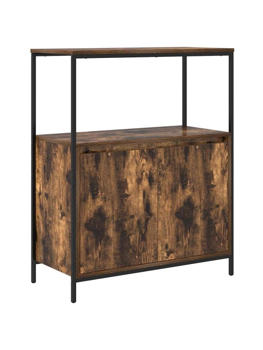 Koupelnová skříňka s policemi uzený dub 76,5x35x95 cm