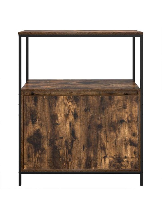 Koupelnová skříňka s policemi uzený dub 76,5x35x95 cm