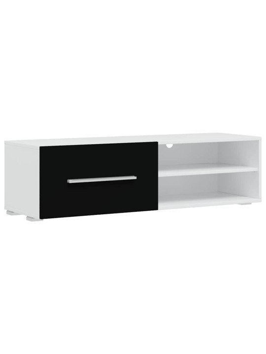 5dílná tv stolky s led osvětlením matné černé kompozitní dřevo
