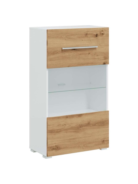5dílná tv stolky s led osvětlením dub artisan kompozitní dřevo