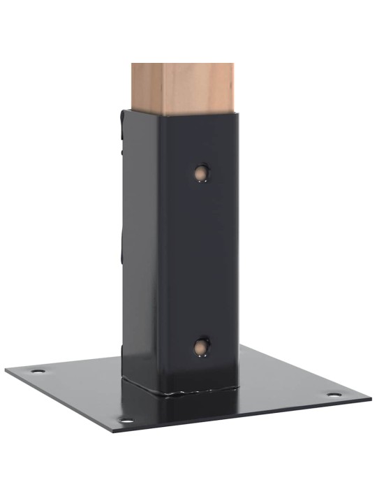 Podstavce pod sloupky čtvercové 4 ks antracit 51x51 mm